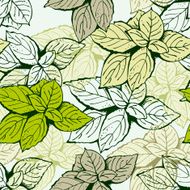 Seamless leaf floral pattern