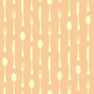 Seamless cutlery background
