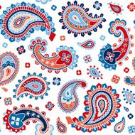 Navy colors paisley pattern N2