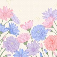 Background with flowers N23