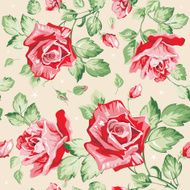 Seamless wallpaper pattern with of collection red roses N2