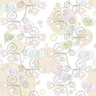 seamless floral romantic wallpaper