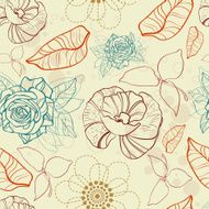 Seamless texture with flowers N118