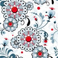 Abstract Elegance seamless floral pattern N8