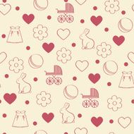 Vector illustration Girly background