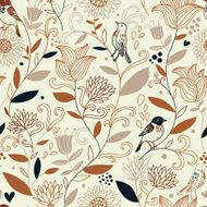 Birds in flowers N7