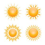 Vector sun symbol
