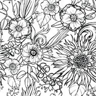 flower seamless pattern N27