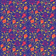 Flowers and paisley N3