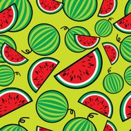 Seamless watermelon pattern