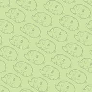 Seamless Vector Piggy Bank Wallpaper Background