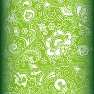 Abstract Lime Floral Pattern