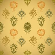 Vintage seamless background pattern with flowers