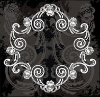 floral frame N108