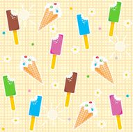 seamless ice cream pattern N2