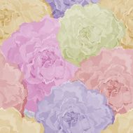 Seamless peony flowers pattern N2