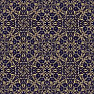 Gold seamless ornament
