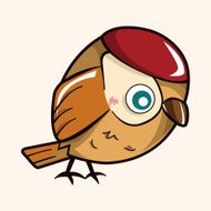 bird cartoon theme elements vector eps N188