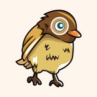 bird cartoon theme elements vector eps N189