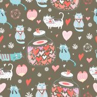 Texture funny love cats