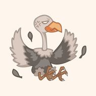 bird condor cartoon theme elements vector eps N5