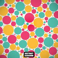 Abstract colored circles on the gray background