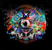 Human eye background