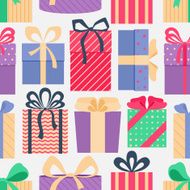 seamless pattern with gifts N2