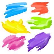 colorful Abstract Watercolor elements for design Vector illustration