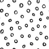 Circles and swirls seamless pattern