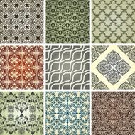 Set of 9 seamless patterns N10