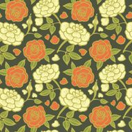 Seamless Floral Pattern with Roses N23