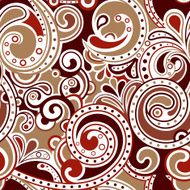 Chocolate Scroll Pattern