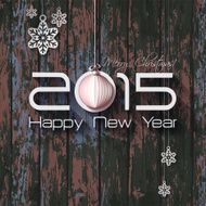 2015 White Paper Origami card on gray background