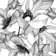 Graphic flowers pattern N2