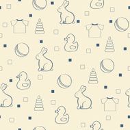 Seamless baby background N102