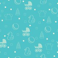 Seamless baby background N103