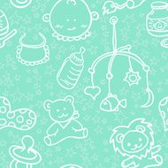 Seamless background - Baby goods N2