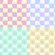 Gift box pattern N2