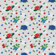 Wild berries Seamless pattern