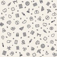 Light Seamless Medical Pattern