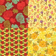 Beautiful floral patterns