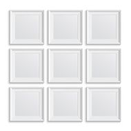 Set of square picture frames
