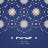 Vector seamless border in Eastern style N47