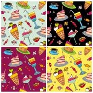 Seamless Dessert Pattern N2