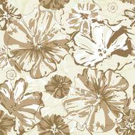 Beautiful flowers vector illustration texture with poppy N2