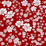 Seamless vector floral pattern in retro style N2