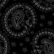 Seamless black and white graphic pattern