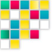 Vector Abstract geometric shape from gray cubes N95
