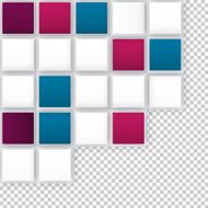 Vector Abstract geometric shape from gray cubes N96